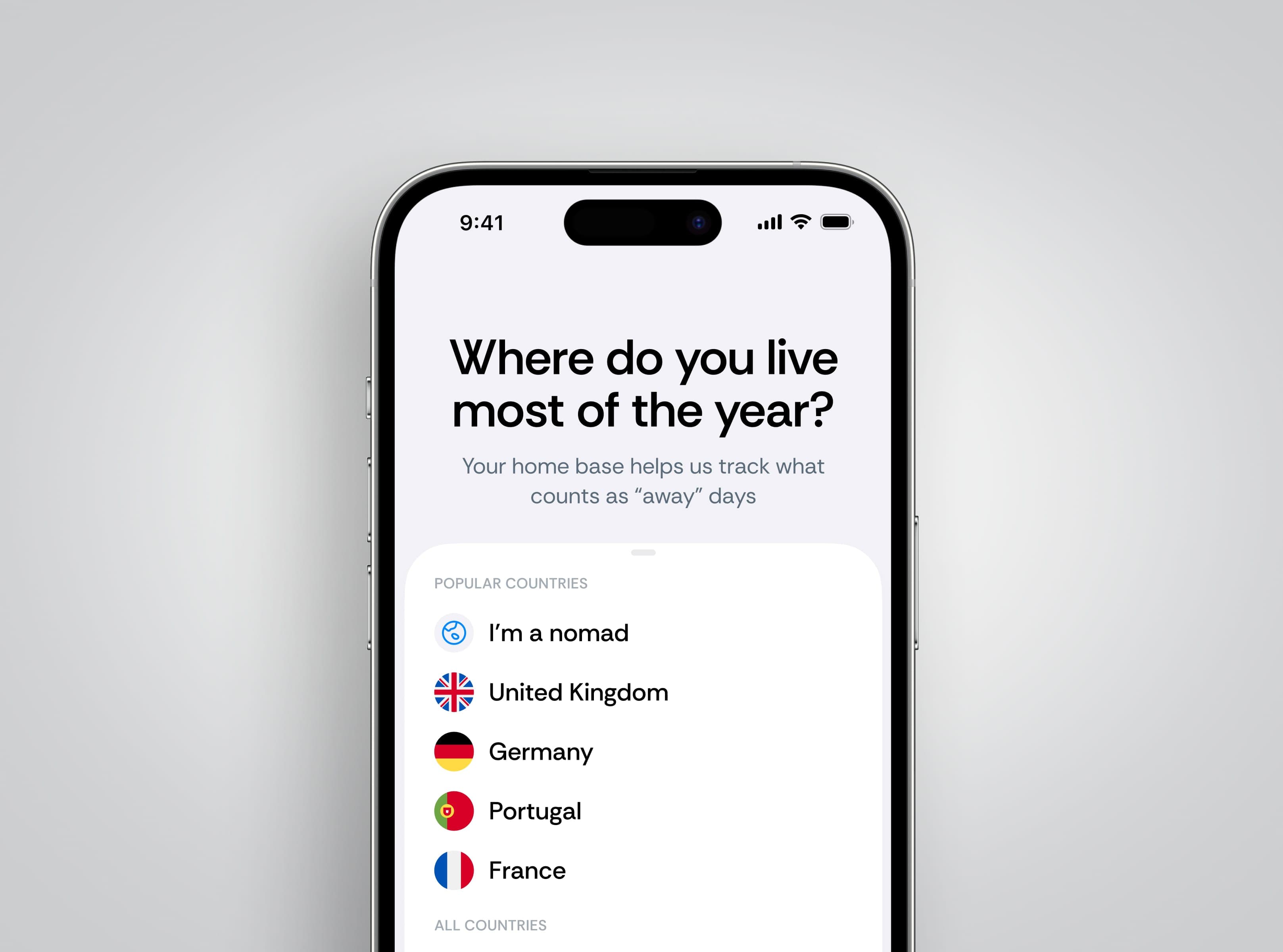 Country Days Tracker: Bounded